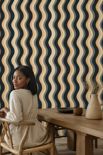 Mid Century Modern Wallpaper Retro Modern Decorative Mural