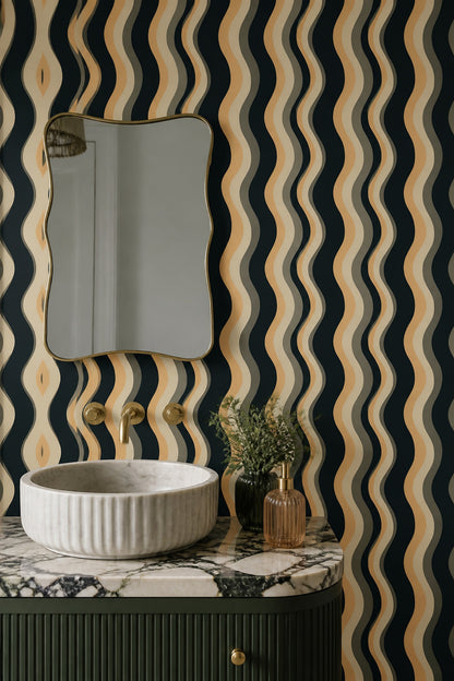 Mid Century Modern Wallpaper Retro Modern Decorative Mural