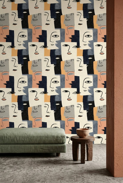 Mid Century Modern Wallpaper Modern Contemporary Removable Wall Decor