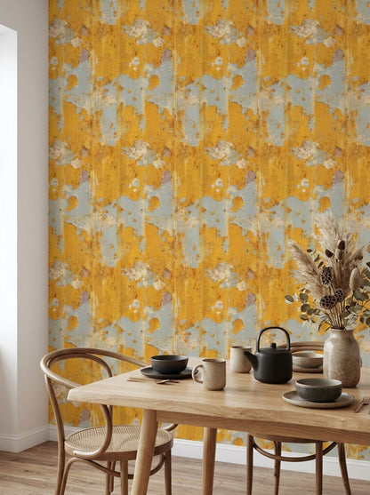 Peeling Paint Wallpaper Distressed Wall Weathered Plaster Removable Wall Decor