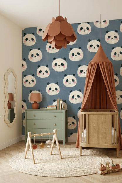 Panda Wallpaper Cute Whimsical Decorative Mural
