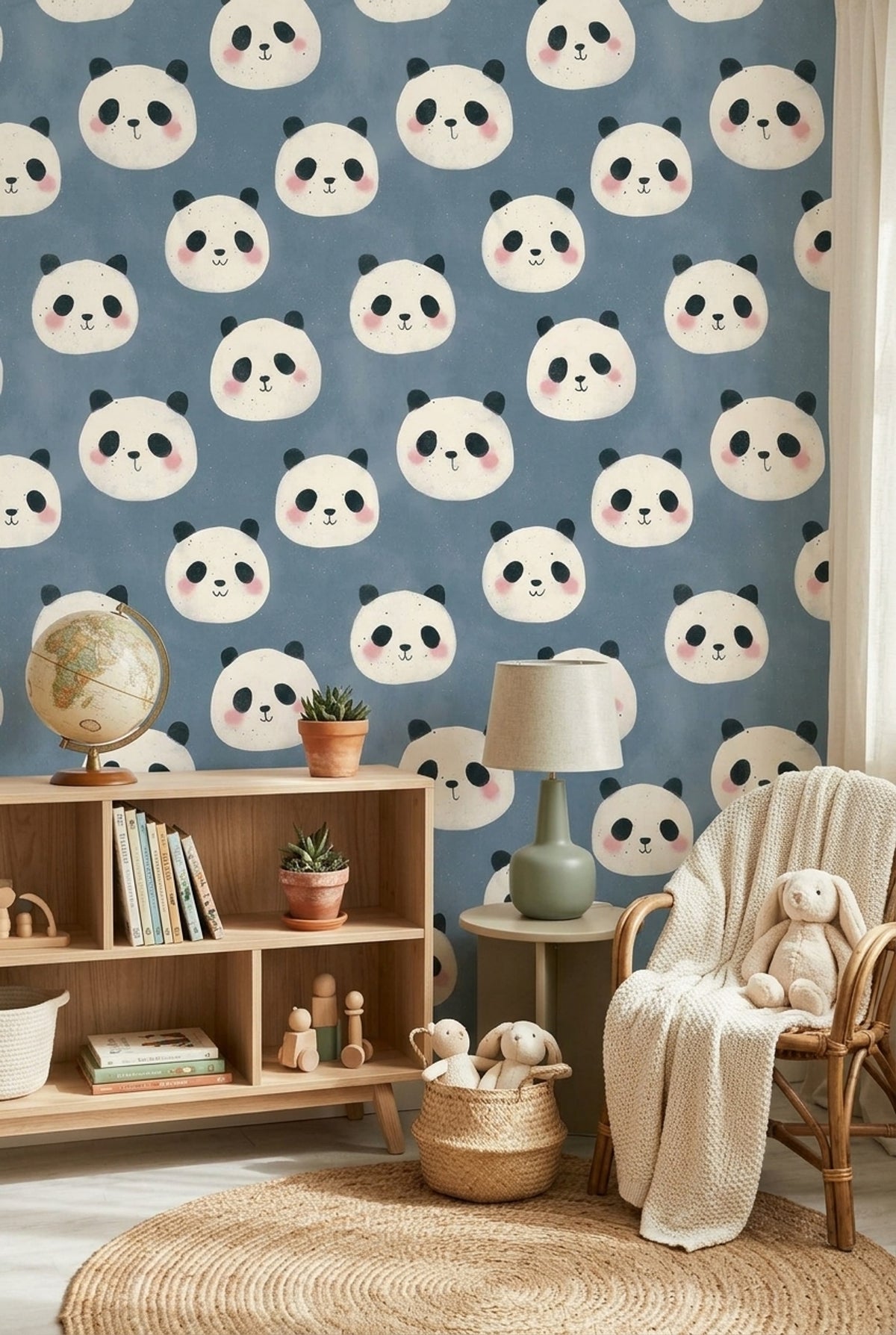 Panda Wallpaper Cute Whimsical Decorative Mural