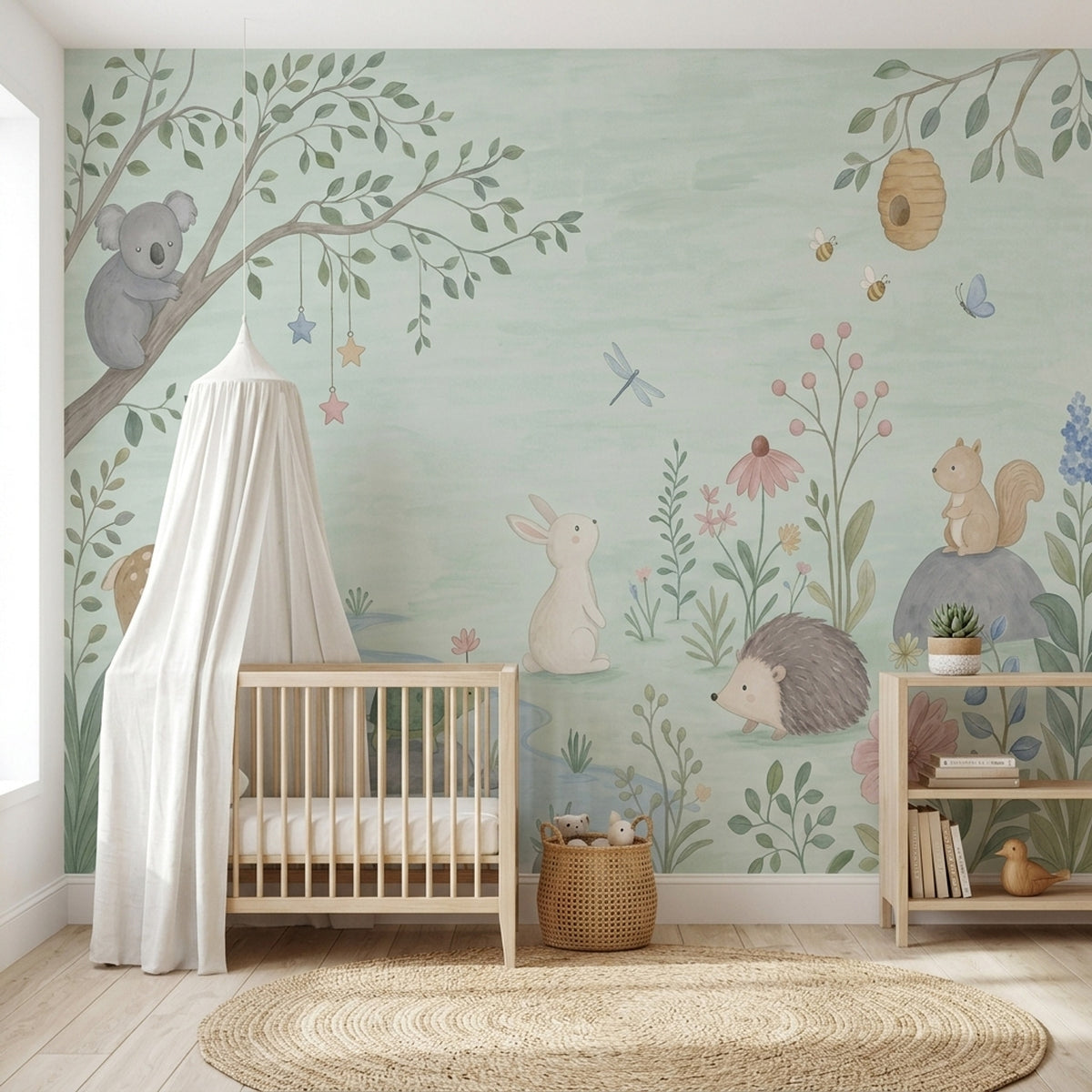 Woodland Animals Wallpaper Whimsical Forest Wall Mural
