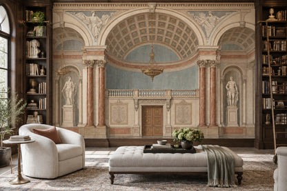 Palace Interior Wallpaper Neoclassical Arches Wall Mural