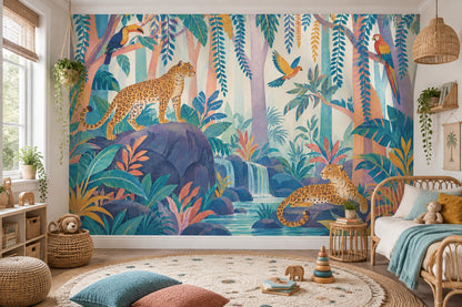 Tropical Jungle Wildlife Wallpaper Scenic Landscape Wall Mural