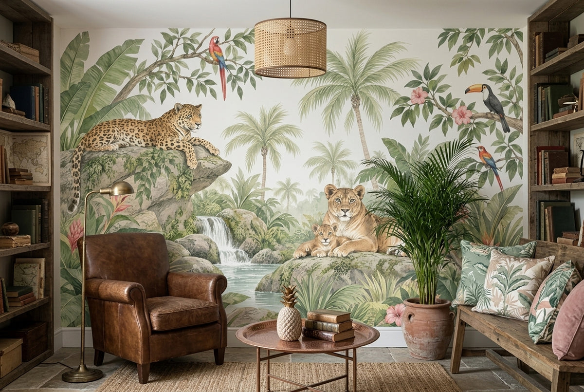 Tropical Birds Wallpaper Jungle Wildlife Wall Mural