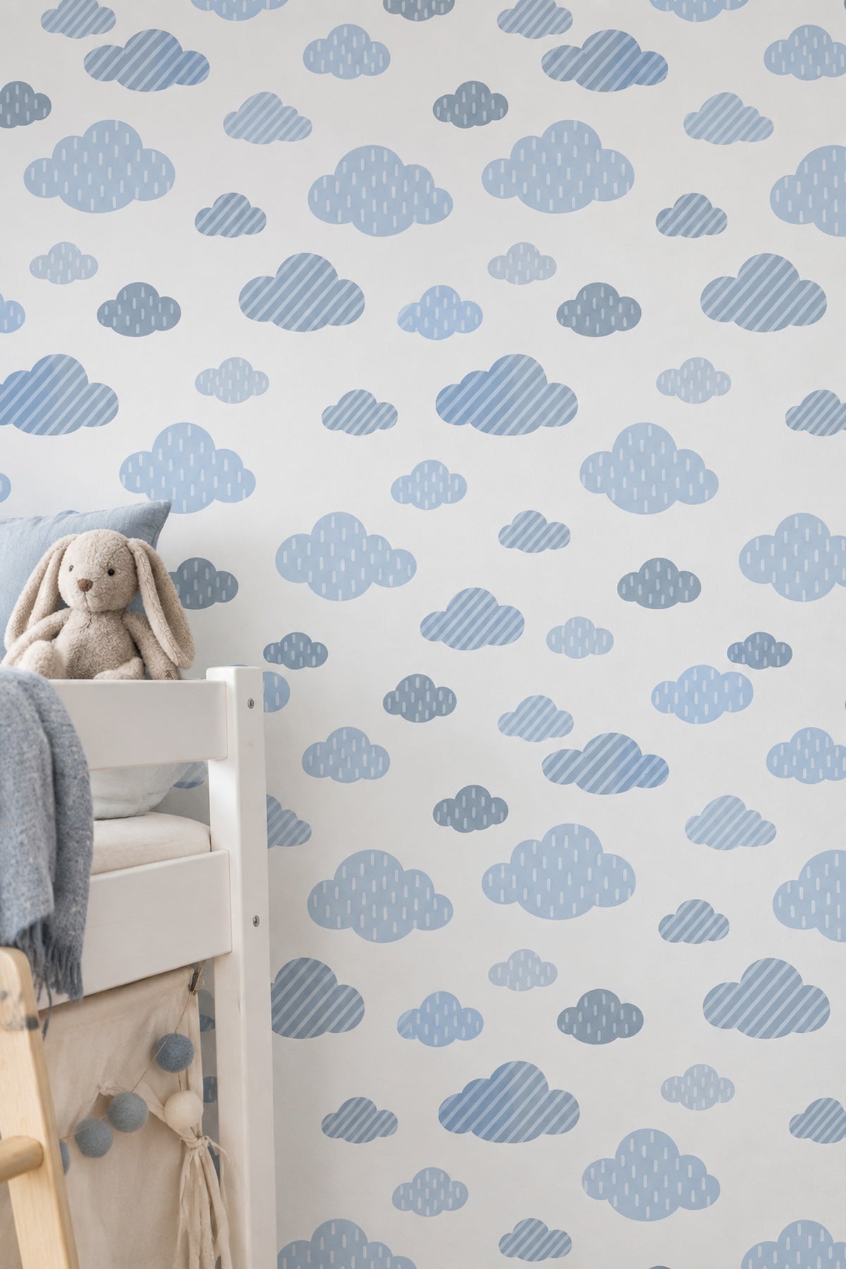 Blue Cloud Wallpaper White Background