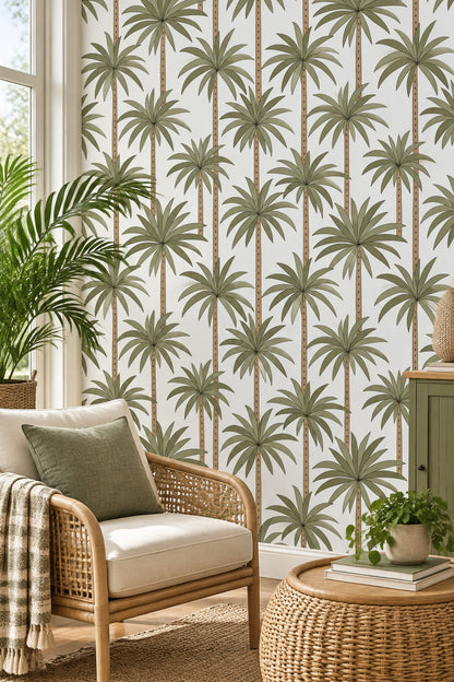Palm Trees Wallpaper White Background