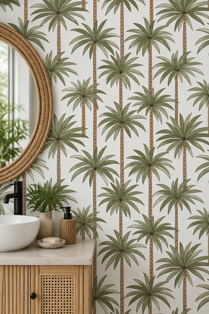 Palm Trees Wallpaper White Background