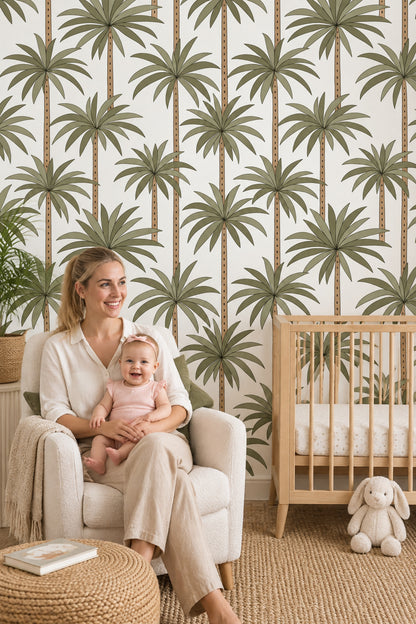 Palm Trees Wallpaper White Background