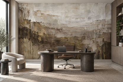 Textured Paint Drips Wallpaper Distressed Industrial Wall Mural
