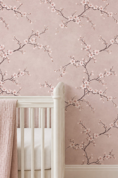 Cherry Blossom Wallpaper Watercolor Pink Branches