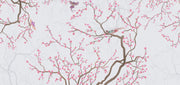 Bright Cherry Blossom and Bird Wall Mural design