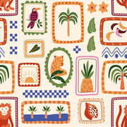 Tropical Wallpaper Eclectic Vibrant Decorative Mural design