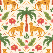 Tropical Wallpaper Cheetah Exotic Decorative Mural design
