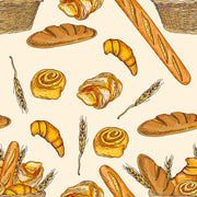 Bakery Wallpaper Wheat Mural Rustic Wall Decor design