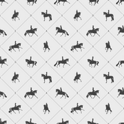 Light Gray Equestrian Silhouette Wallpaper design