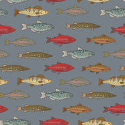 Multicolor Fish Pattern Wallpaper design