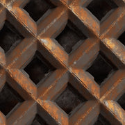 Geometric Lattice Wallpaper 3D Illusion Metallic Copper Decorative Mural design