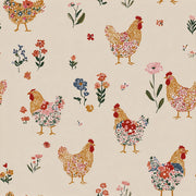 Chickens Wallpaper Roosters Removable Floral Wall Decor design