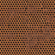 Perforated Panel Wallpaper Dark Rusty Metal Removable Wall Decor design