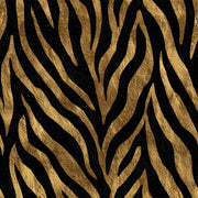 Black And Gold Wallpaper Zebra Stripes Removable Animal Print Wall Decor design