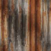 Weathered Metal Wallpaper Distressed Texture Patina Decorative Mural design