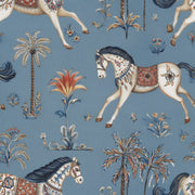 Chinoiserie Wallpaper Horses Floral Removable Wall Decor design