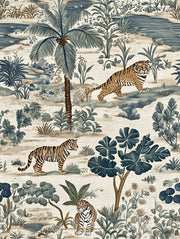 Tropical Wallpaper Tigers Foliage Wall Mural design