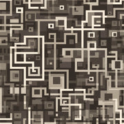 Dark Geometric Wallpaper Abstract Squares Maze Pattern Decorative Mural design