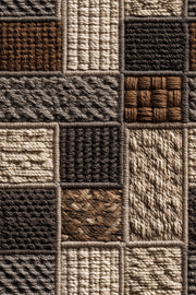 Patchwork Wallpaper Geometric Woven Texture Decorative Mural design