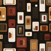 Mid Century Modern Wallpaper Retro Modern Removable Geometric Wall Art design