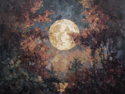 Moon Wallpaper Trees Abstract Removable Wall Decor design