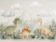 Dinosaurs Wallpaper Landscape Playful Wall Decor design