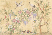 Chinoiserie Wallpaper Birds Peonies Wall Mural design