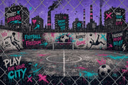 Grunge Texture Wallpaper Urban Street City Skyline Removable Wall Decor design