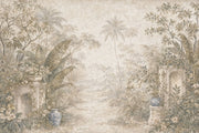 Tropical Landscape Wallpaper Palm Trees Vintage Mural Wall Mural design