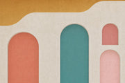 Mid-Century Modern Wallpaper Retro Minimalist Removable Wall Decor design