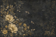 Vintage Floral Wallpaper Botanical Bees Wall Mural design