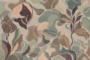 Abstract Botanical Wallpaper Organic Shapes Muted Palette Removable Wall Decor design