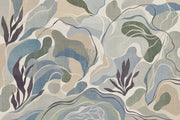 Abstract Landscape Wallpaper Organic Shapes Topographic Lines Wall Mural design