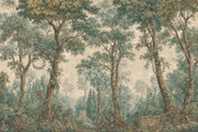 Misty Forest Wallpaper Woodland Removable Antique Wall Decor design