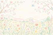 Watercolor Texture Wallpaper Muted Green Watercolor Texture Wall Mural design