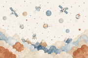 Satellites Wallpaper Planets Removable Nursery Wall Decor design