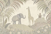 Safari Wallpaper Jungle Animals Watercolor Removable Wall Decor design