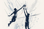 Bright Background Wallpaper Volleyball Sport Removable Wall Decor design