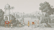 Indian Palace Wallpaper Domed Pavilions Landscape Mural Wall Mural design