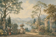 Italian Lake Wallpaper Mediterranean Removable Classical Garden Wall Decor design