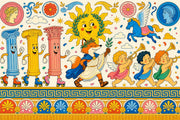 White Background Wallpaper Classical Motifs Removable Mythology Wall Decor design