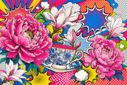 Comic Book Wallpaper Pop Art Removable Floral Wall Decor design